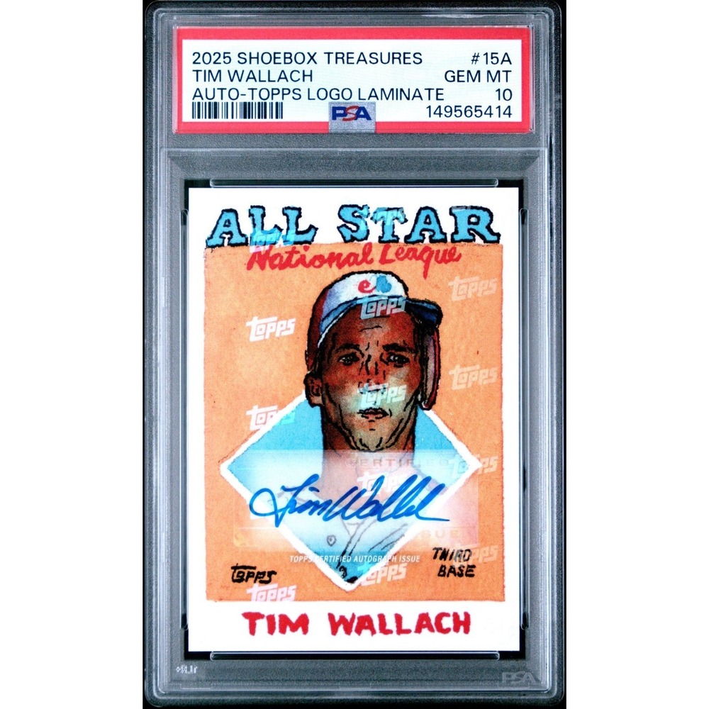 2025 Topps Shoebox Treasures Tim Wallach Auto /35 PSA 10 Logo Laminate low pop 2
